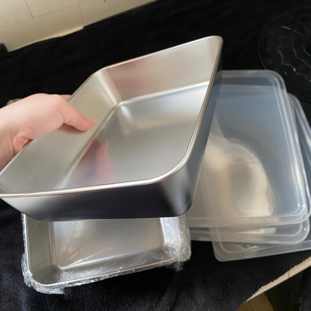 Caixas herméticas de inox 304 — o teu frigorífico mais arrumado e limpo (20×25×5 cm)