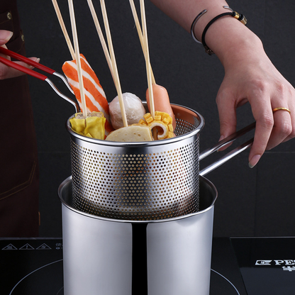 Frigideira Multifuncional De Aço Inoxidável 304, Frigideira Com Filtro Economizador De Óleo