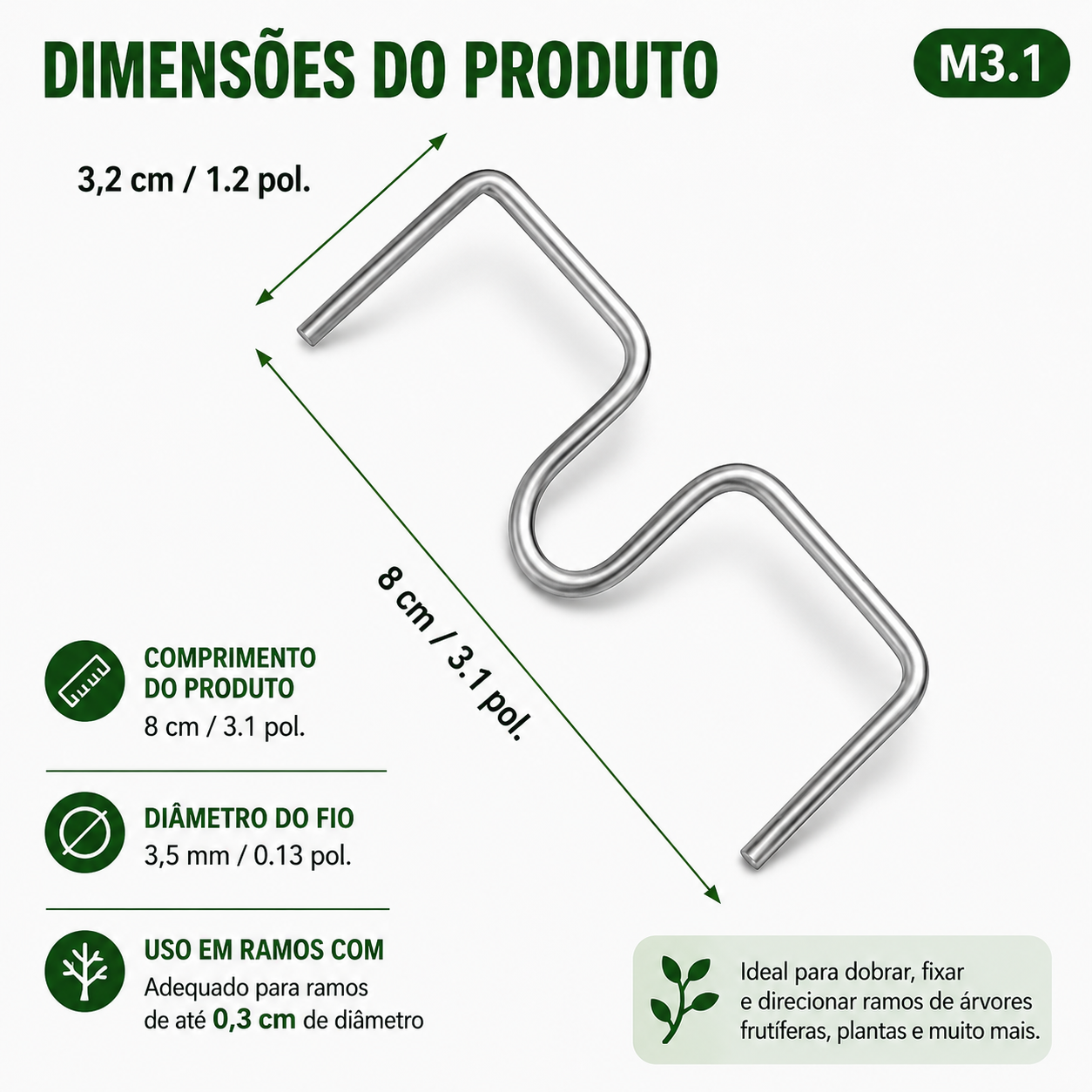 Kit com 50 peças para dobrar ramos no estilo Japonês – mais flores e frutos mais bonitos.