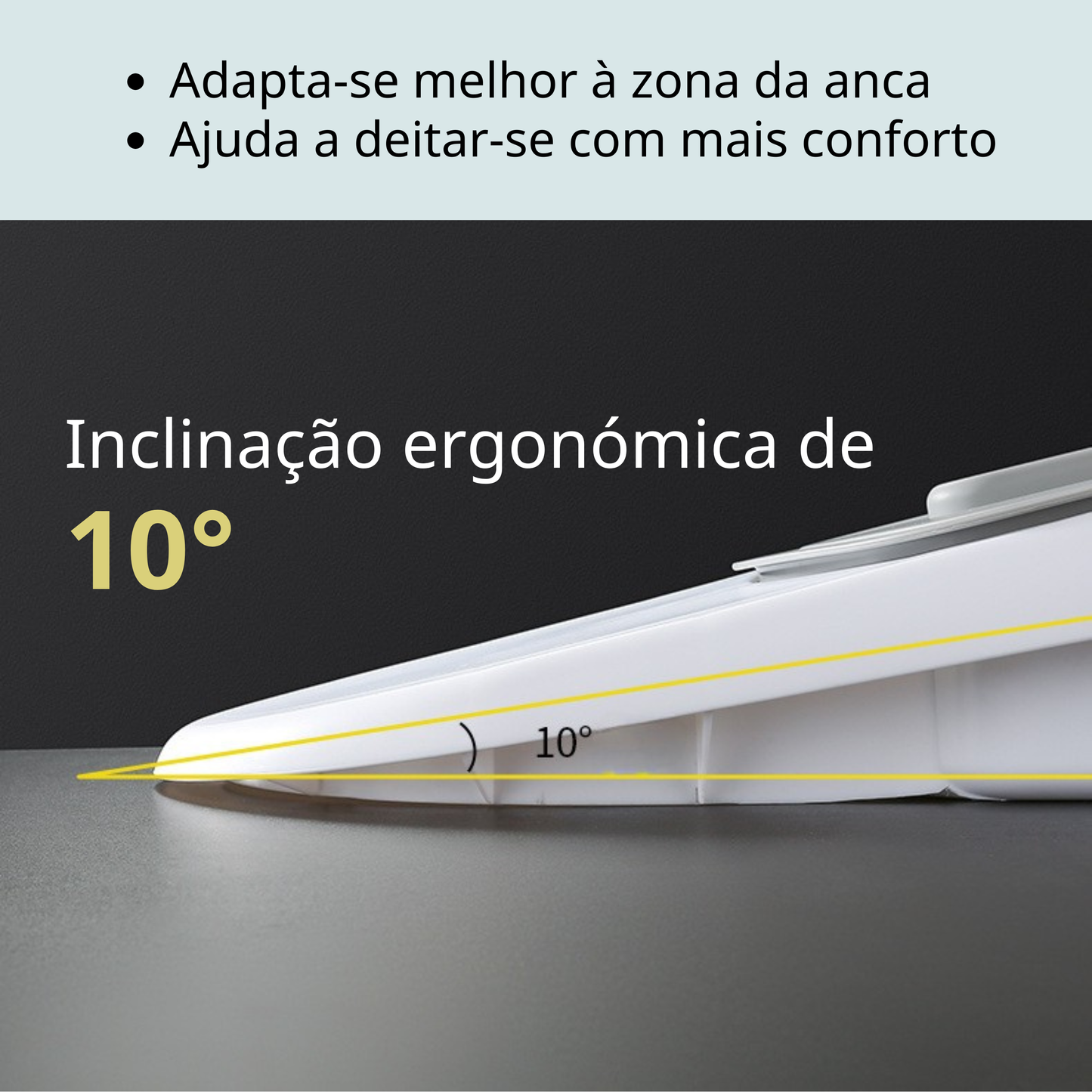 Bacio Sanitário de Cama Prático para Idosos e Pessoas Acamadas