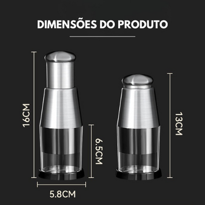 KitchenHelp™ Picadora de acero para ajo, cebolla, jengibre, guindilla y fruta