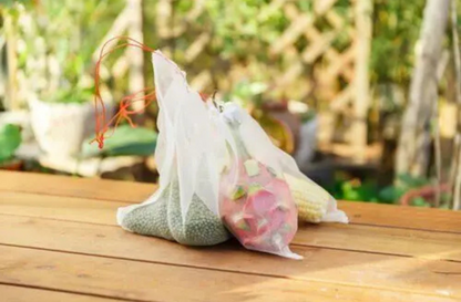 Sacos De Malha Respiráveis Reutilizáveis Para Proteção De Frutas E Vegetais – Proteja Contra Insetos, Moscas-Das-Frutas E Pássaros (TH)