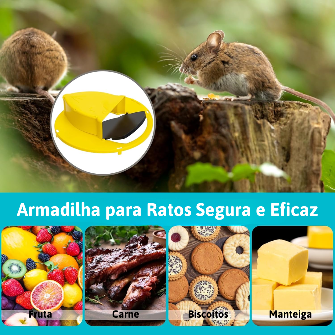 Armadilha Inteligente para Ratos – Tampa Automática para Balde, Sem Produtos Químicos