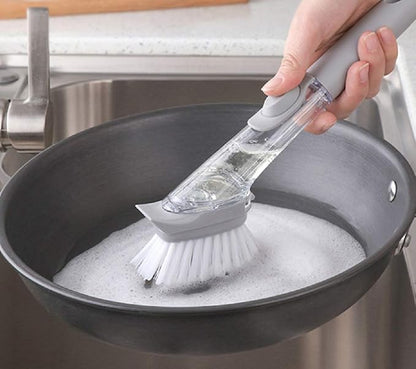Conjunto de 5 ferramentas Escova de cozinha com cabo de recarga de sabão