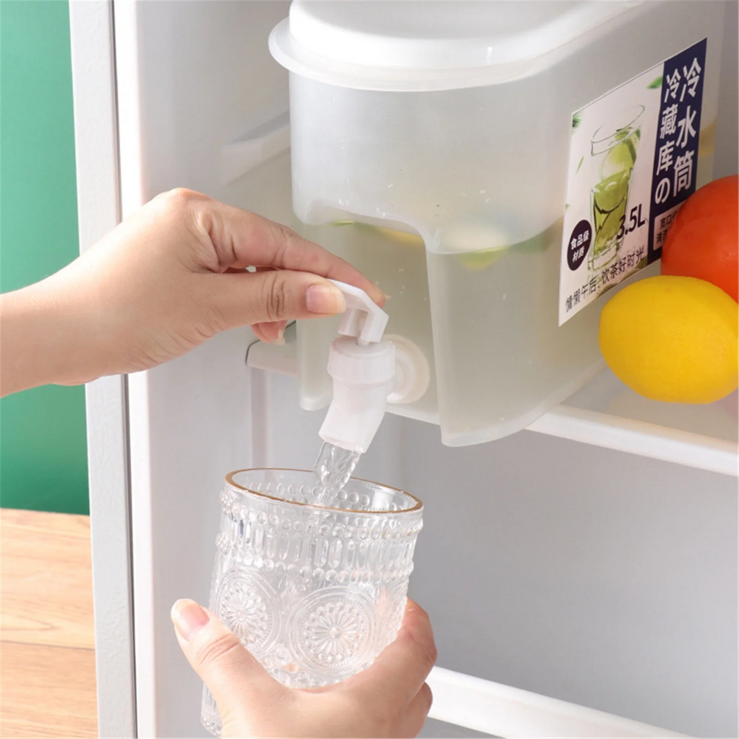 Jarro De Água Fria De 3,5L Com Dispenser De Torneira Para Bebidas E Sucos