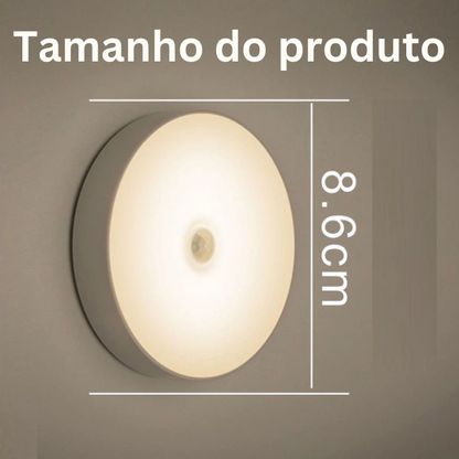Luz LED inteligente com sensor de movimento - Acende-se automaticamente quando se move, ideal para qualquer espaço!