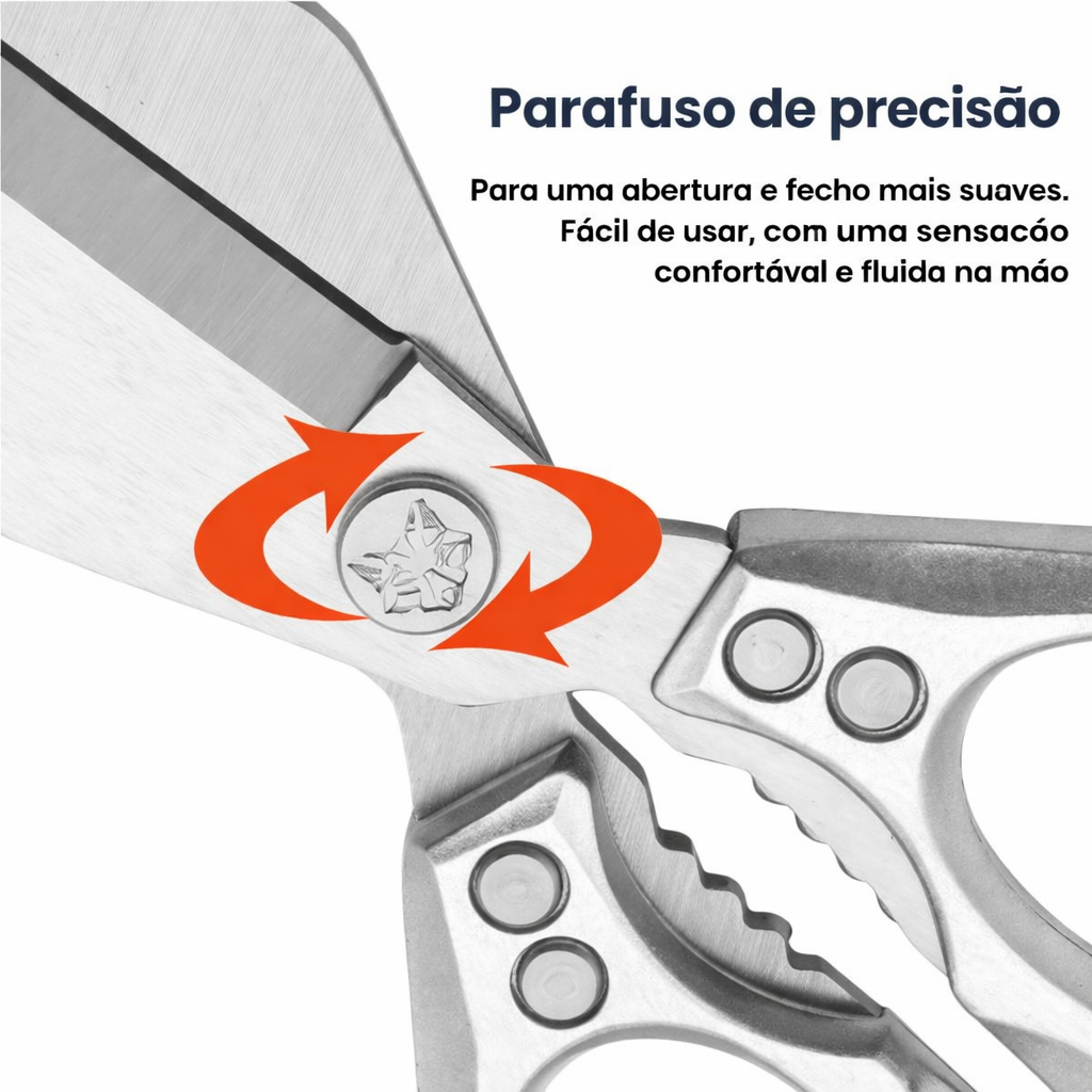 🇪🇸 Tesouras grandes com lâmina em forma de diamante, feitas de aço inoxidável maciço importado da Alemanha