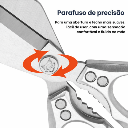 🇪🇸 Tesouras grandes com lâmina em forma de diamante, feitas de aço inoxidável maciço importado da Alemanha