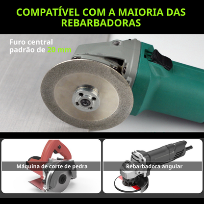 Disco Diamantado Multifuncional 3 em 1 para Corte Preciso