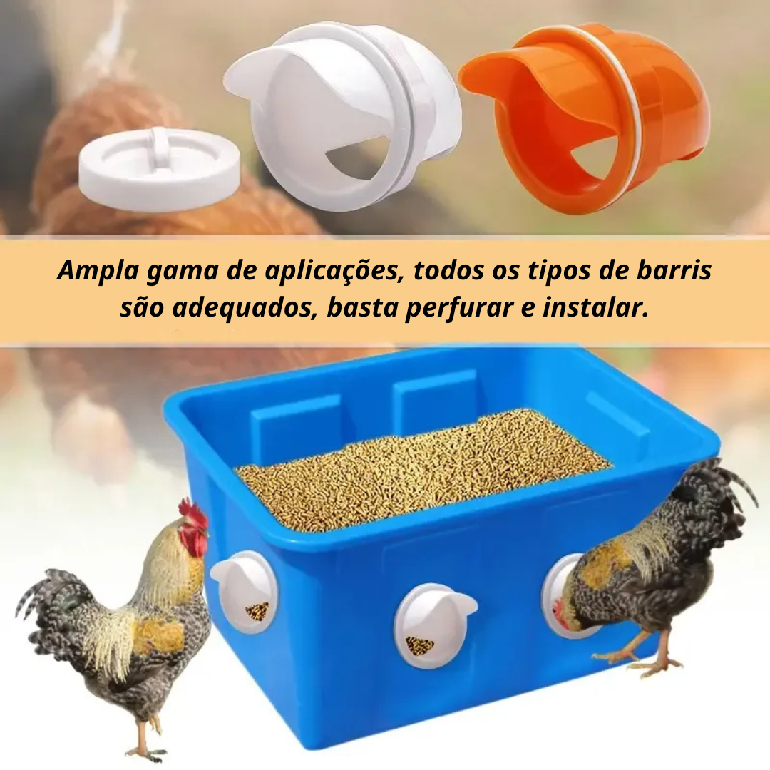 Porta De Alimentação Automática Para Galinhas E Patos Para Todos Os Tipos De Baldes – Inclui Broca Serra Copo
