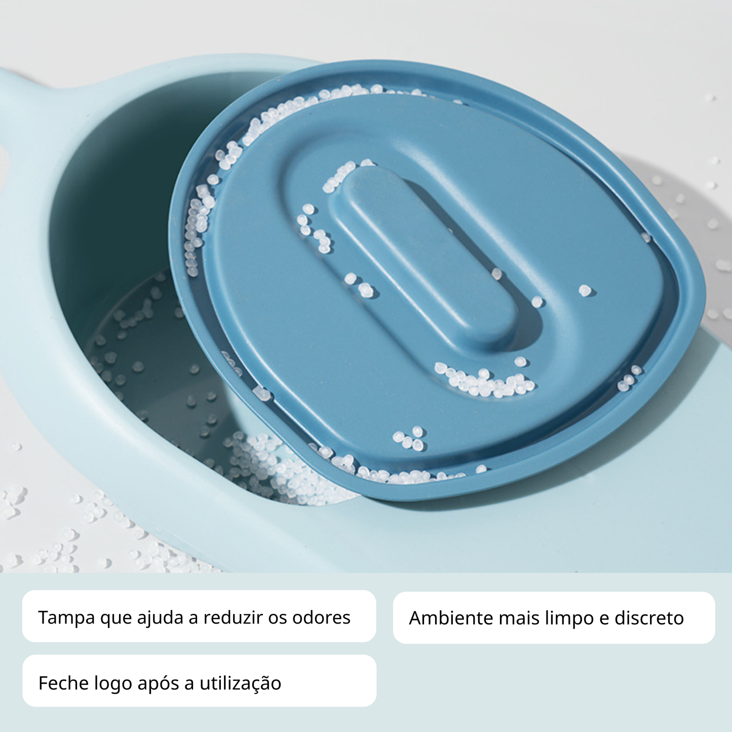 Bacio Sanitário de Cama Prático para Idosos e Pessoas Acamadas