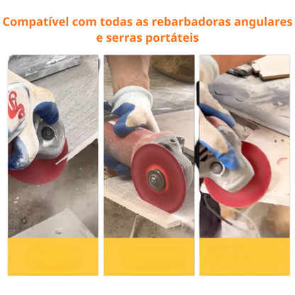 Disco diamantado 3 em 1 – corta, lixa e modela todos os materiais