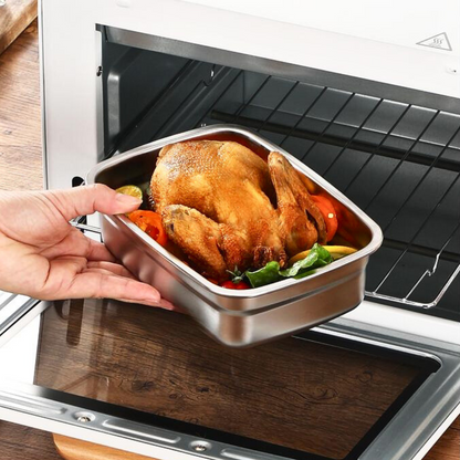BestSeller™ - Recipiente Hermético para Armazenamento em Aço Inoxidável SUS316 Antibacteriano (19x14x6cm)