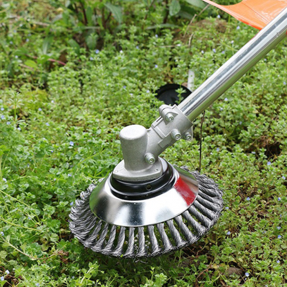 Lâmina de Corte de Relva em Arame de Aço Super Resistente 360° (Inclui Kit de Adaptadores)