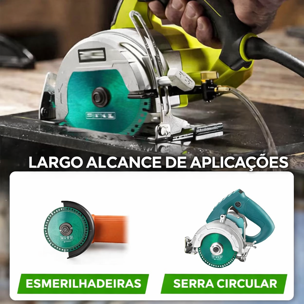 Disco de Corte e Desbaste Indestrutível em Diamante – Um Disco, Todos os Materiais