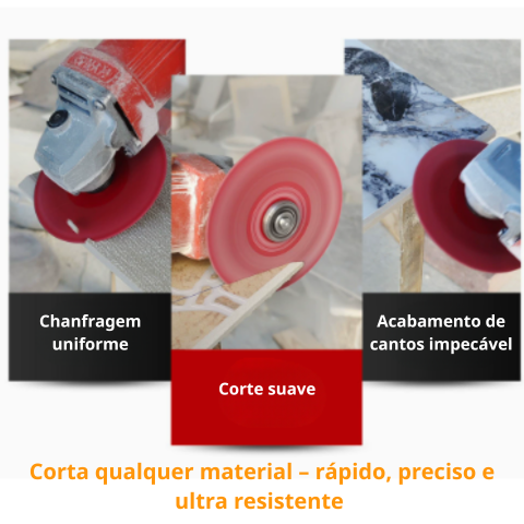 Disco diamantado 3 em 1 – corta, lixa e modela todos os materiais