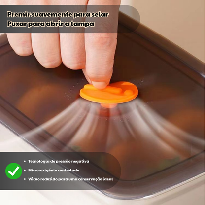 Recipiente Hermético Antibacteriano em Aço Inoxidável 316 (19×14×6 cm)