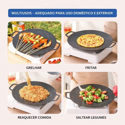 🔥 Frigideira Antiaderente Multiuso de 6 Camadas, Compatível com Placas de Indução (TH)