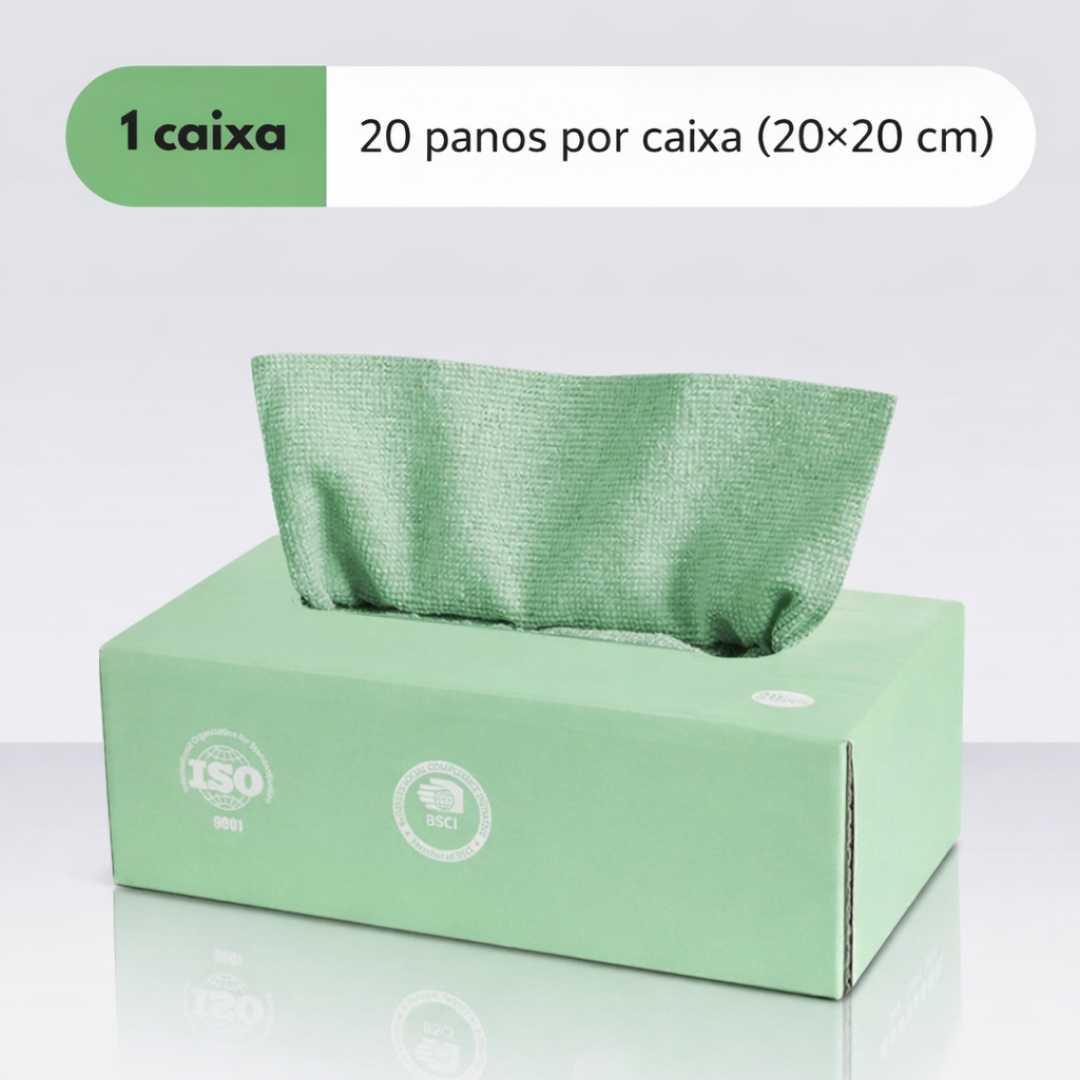 BestSeller™ – Pano de Limpeza Extraível em Microfibra, Super Absorvente, Reutilizável, Uso a Seco e Húmido, Ideal para Cozinha e Casa
