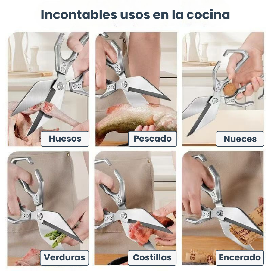 🇪🇸 Tesouras grandes com lâmina em forma de diamante, feitas de aço inoxidável maciço importado da Alemanha