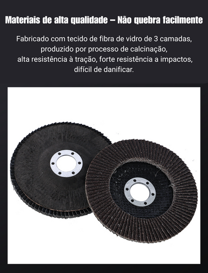 Disco flap 75 mm #80 – Um disco só, resolve vários trabalhos