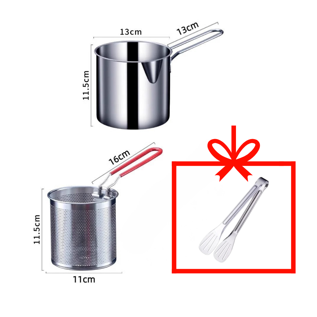 Frigideira Multifuncional De Aço Inoxidável 304, Frigideira Com Filtro Economizador De Óleo