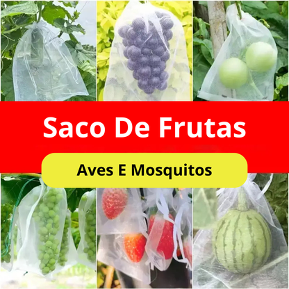 Sacos De Malha Respiráveis Reutilizáveis Para Proteção De Frutas E Vegetais – Proteja Contra Insetos, Moscas-Das-Frutas E Pássaros (TH)