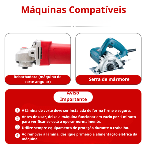 Disco diamantado 3 em 1 – corta, lixa e modela todos os materiais