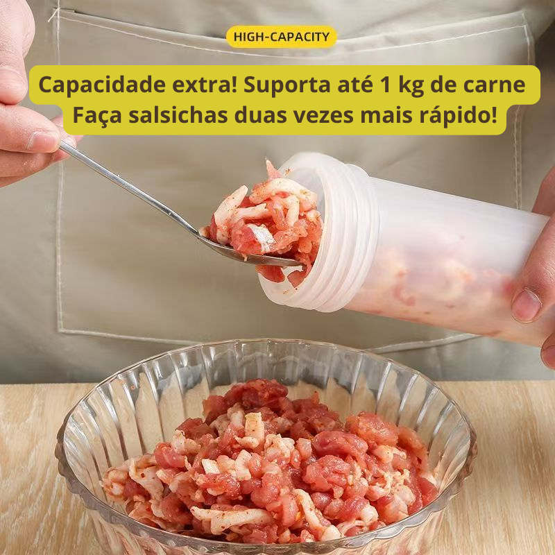 Máquina Manual para Enchidos com 3 Bicos – Uso Doméstico