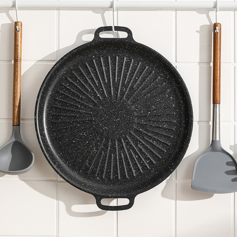 Frigideira grelhadora universal para fogão a gás, fogão de indução e chama aberta