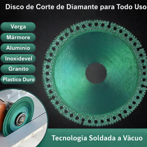 Disco de Corte e Desbaste Indestrutível em Diamante – Um Disco, Todos os Materiais
