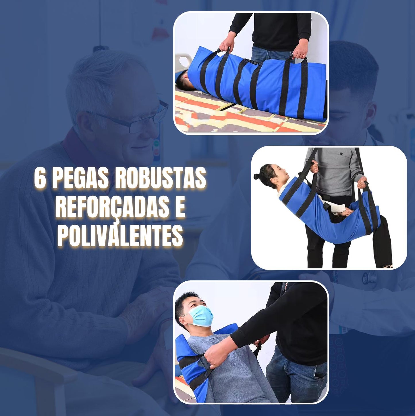 Tábua De Transferência De Doentes Com 6 Pegas Reforçadas, Almofada Médica Multiusos Para Camas, Idosos.