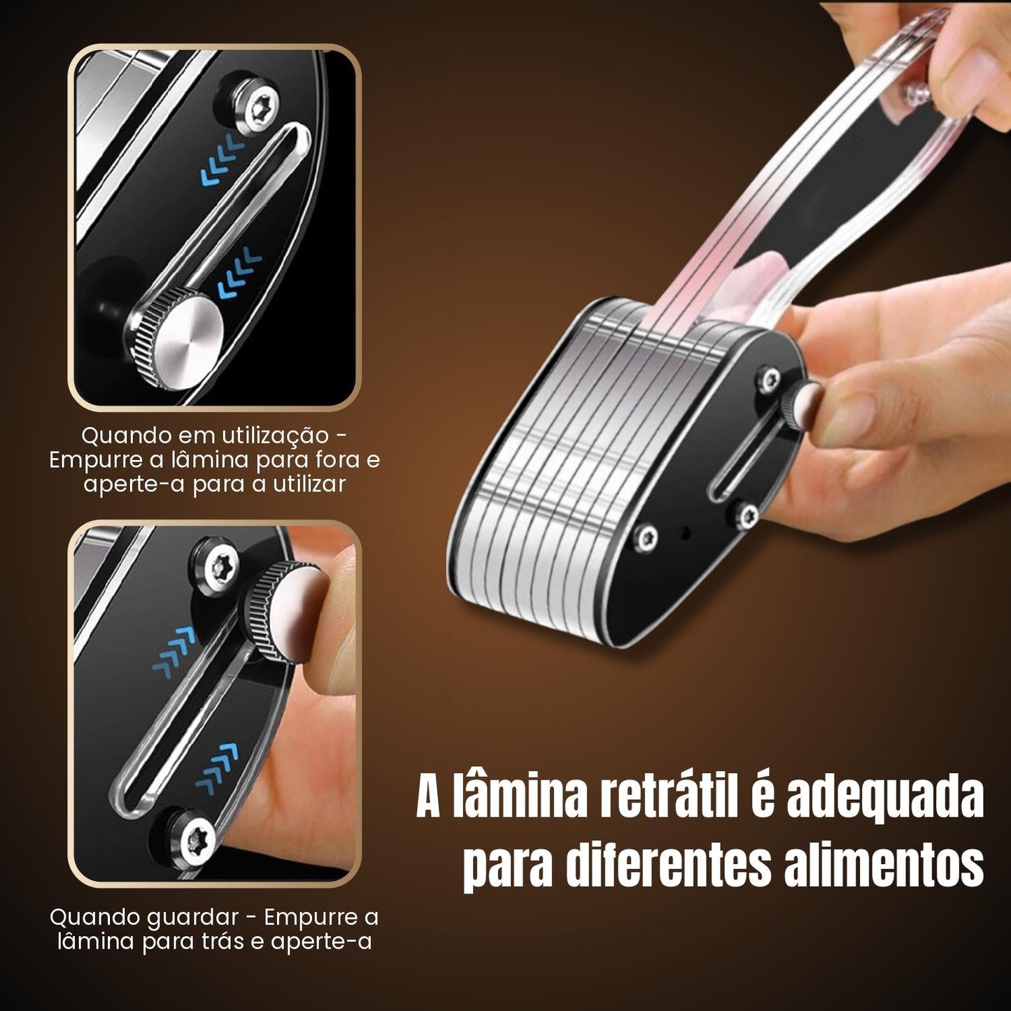 [Passo De Ferramenta De 3MM] Utensílio De Cozinha Multifuncional - Cortador De Legumes, Cortador De Frango, Cortador De Cintura