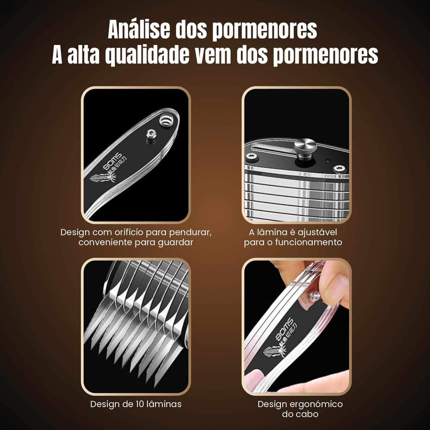 [Passo De Ferramenta De 3MM] Utensílio De Cozinha Multifuncional - Cortador De Legumes, Cortador De Frango, Cortador De Cintura