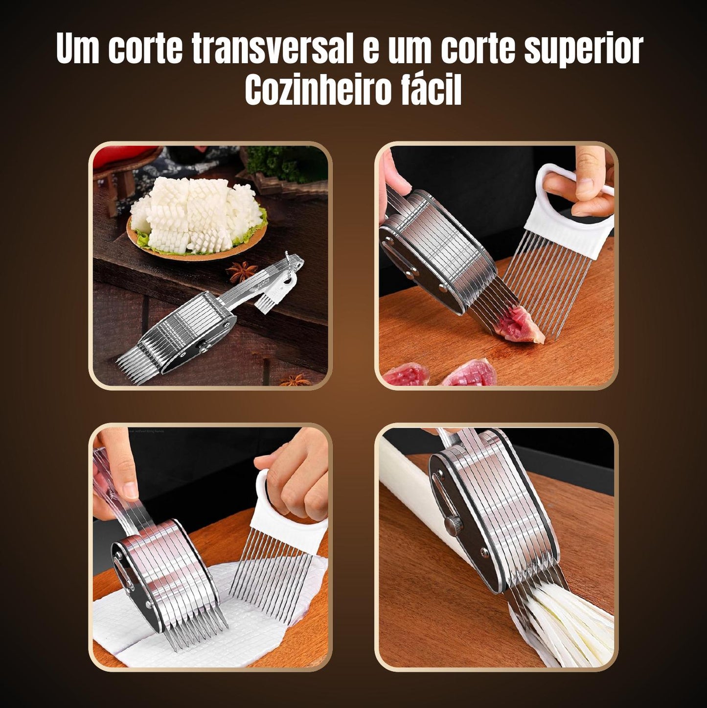 [Passo De Ferramenta De 3MM] Utensílio De Cozinha Multifuncional - Cortador De Legumes, Cortador De Frango, Cortador De Cintura