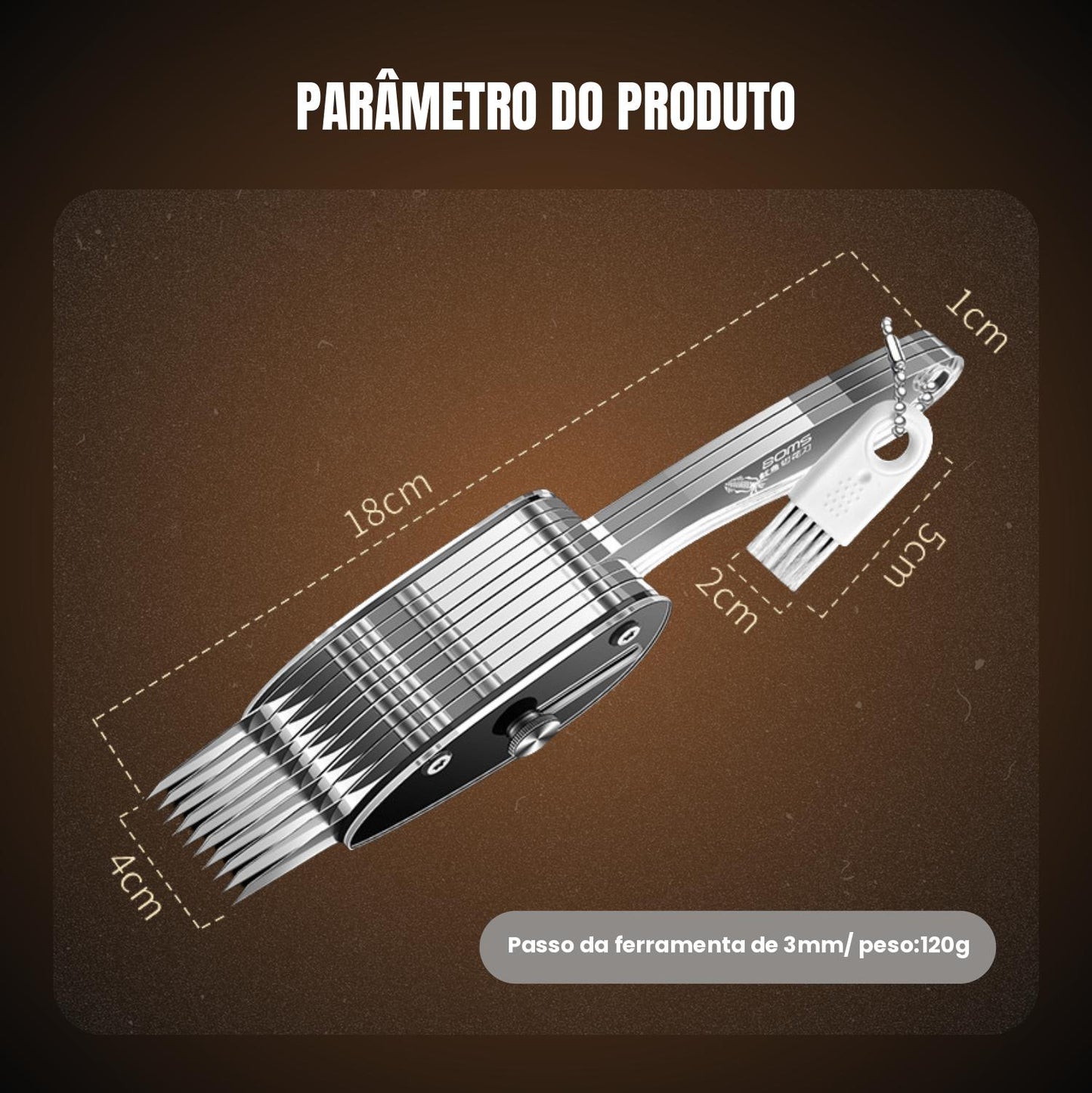 [Passo De Ferramenta De 3MM] Utensílio De Cozinha Multifuncional - Cortador De Legumes, Cortador De Frango, Cortador De Cintura