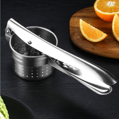 Ralador De Batatas, Espremedor DeBatatas Nanual Em Aço Inoxidável Com 3 Discos Intercambiáveis