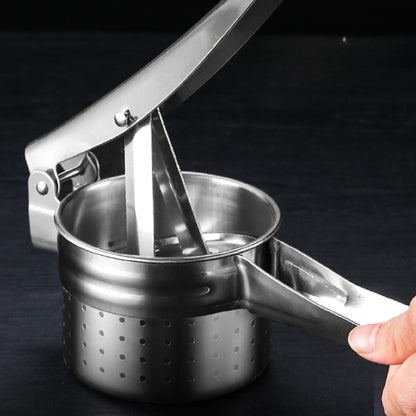 Ralador De Batatas, Espremedor DeBatatas Nanual Em Aço Inoxidável Com 3 Discos Intercambiáveis