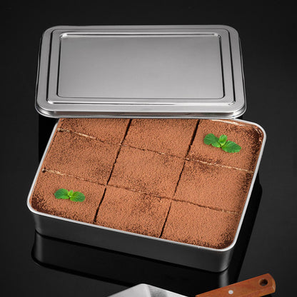 [🎁 Conjunto 7+2 Grátis]  SUS304 Caixas Com Tampa Para Tabuleiro De Servir Em Aço Inoxidável  – Saudáveis, Premium e Compatíveis com Micro-ondas (2000ml)
