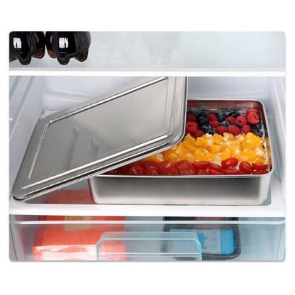 [🎁 Conjunto 7+2 Grátis]  SUS304 Caixas Com Tampa Para Tabuleiro De Servir Em Aço Inoxidável  – Saudáveis, Premium e Compatíveis com Micro-ondas (2000ml)