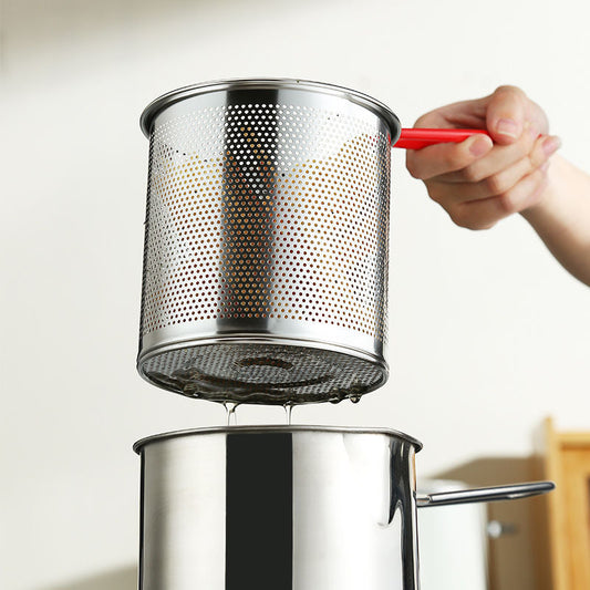 Frigideira Multifuncional De Aço Inoxidável 304, Frigideira Com Filtro Economizador De Óleo