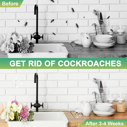 Combo de Iscas Biológicas para Baratas – Ação Rápida, Sem Odor, Não Tóxico, Seguro para Crianças e Animais de Estimação