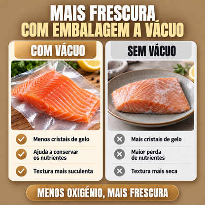 Mais frescura com embalagem a vácuo