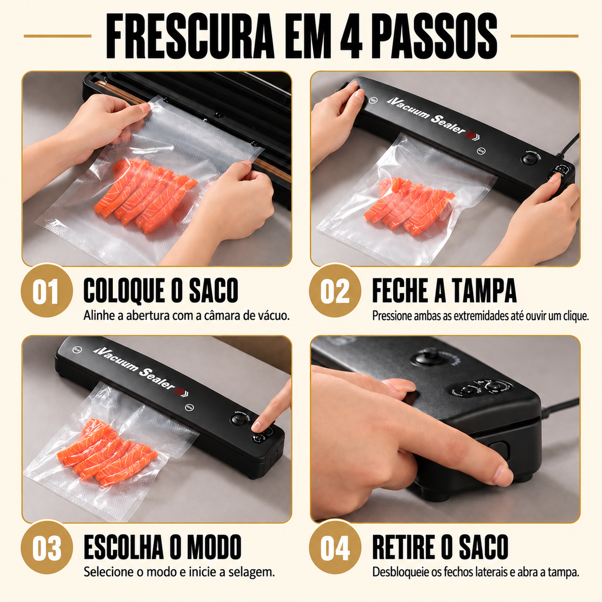 Frescura em 4 passos