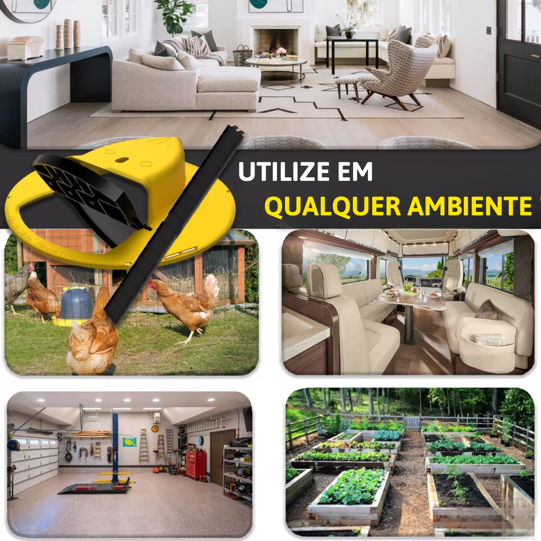 Armadilha Inteligente para Ratos – Tampa Automática para Balde, Sem Produtos Químicos