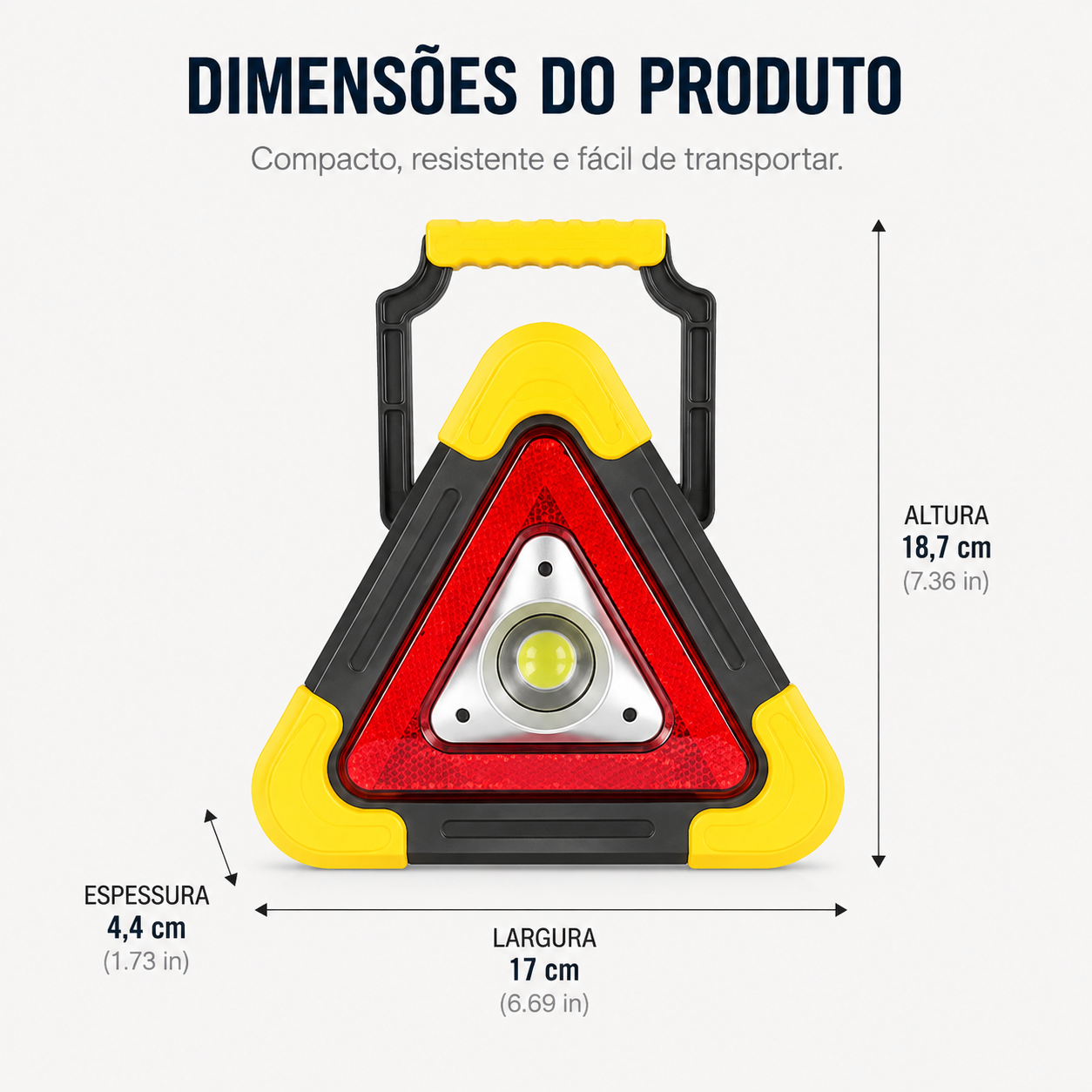 🚨 Triângulo de Emergência LED para Carro – Super Oferta + Envio Grátis