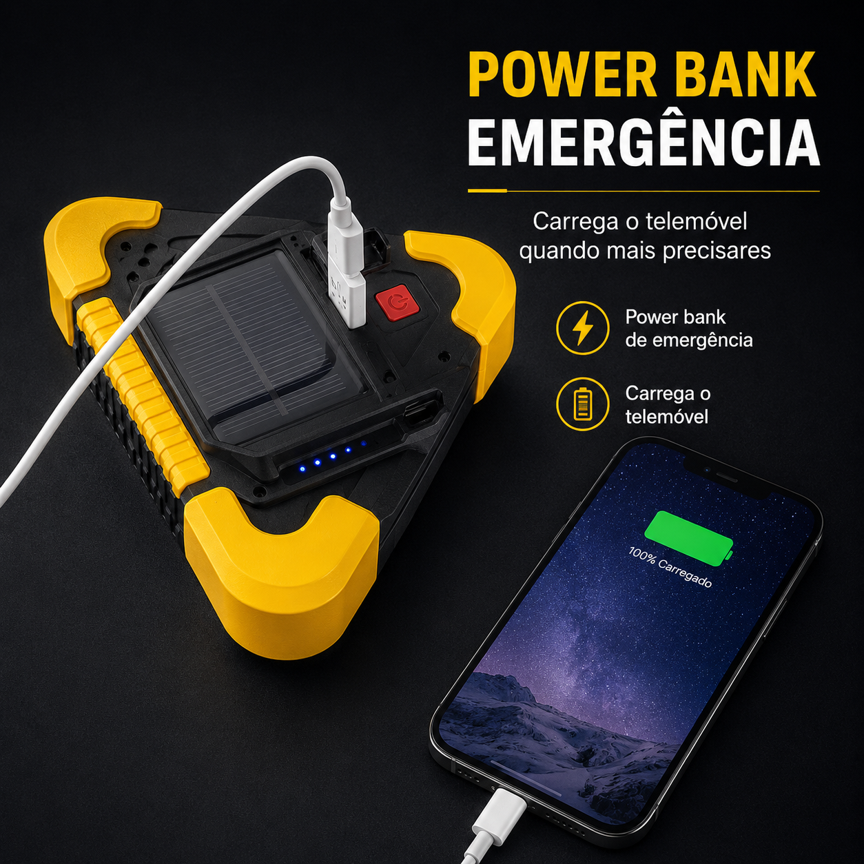 🚨 Triângulo de Emergência LED para Carro – Super Oferta + Envio Grátis