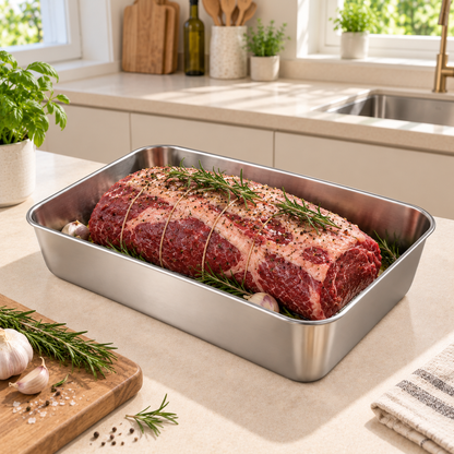 Recipiente alimentar em aço inoxidável SUS304 de 2400 ml – para porções maiores e uma arrumação mais organizada