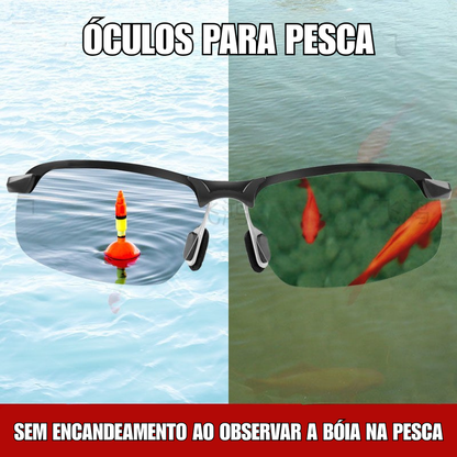 [Tecnologia Alemã] Óculos Polarizados de Pesca Masculinos – Perfeitos para Ver Peixes e o Fundo da Água nos Lagos