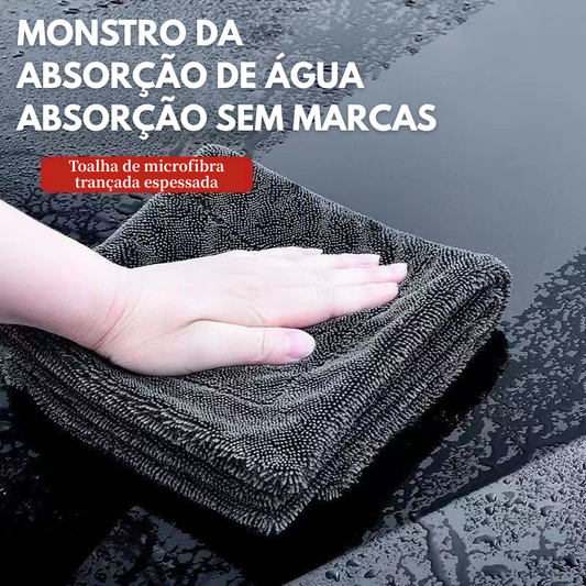 BestSeller™ - Toalha De Microfibra Superfine 650GSM Para Lavagem De Carros – Super Absorção, Uso Multifuncional, Macia E Anti-Riscos